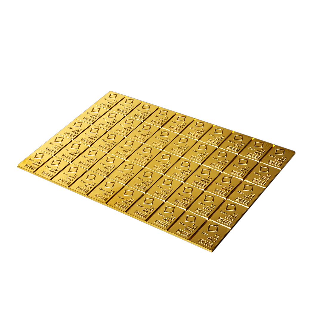 Combibar Barrentafel Gold – 50 x 1 Gramm