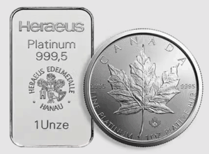 Platinum Barren und Münzen